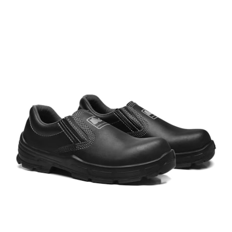 Sapato de Segurança com Elástico Microfibra Preto Bico Composite CA 30112 4045BSEM1600LL BRACOL
