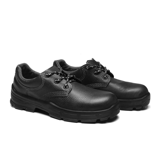 Sapato de Segurança Preto com Cadarço e Bico de Aço 4045BSAS2400LL BRACOL-e49e8200-15c4-441a-b8ba-c4b03758d1e1