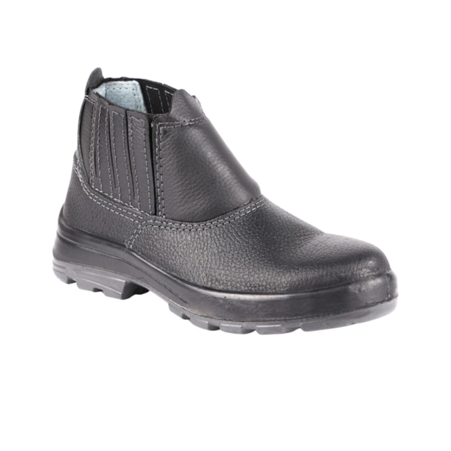 Sapato de Segurança Preto PU com Elástico com Bico de PVC CA 48413 4098USES4600US U-SAFE-7b2b63a0-484b-44b8-bd64-1c281049e1f9