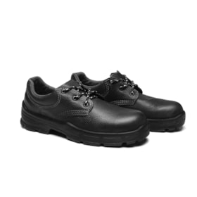 Sapato de Segurança PU Preto com Bico de PVC CA 26719 4045BSAS4400LL BRACOL