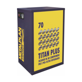 Secador de Ar 70 Pcm com Pré e Pós Filtro 10 Graus TITAN PLUS-070 METALPLAN