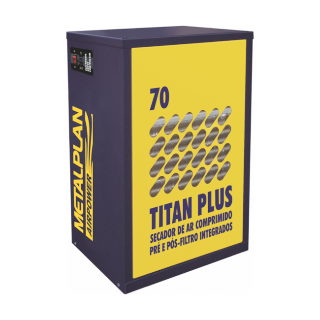Secador de Ar 70 Pcm com Pré e Pós Filtro 10 Graus 220V TITAN PLUS-070 METALPLAN -572e9364-ff54-4ebe-ad0e-e071630354fb