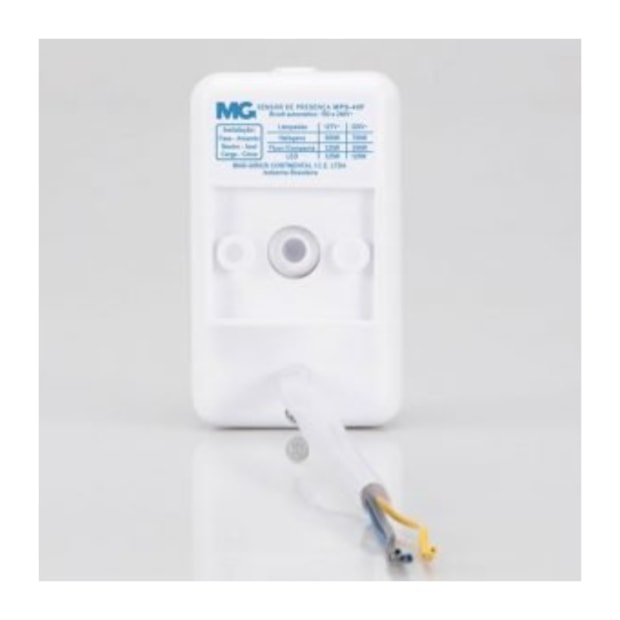 Sensor de Presença de Parede Sobrepor Bivolt Branco 10m MPS-40F MARGIRIUS-6de66d24-5a08-4618-a083-1d5f397440b8