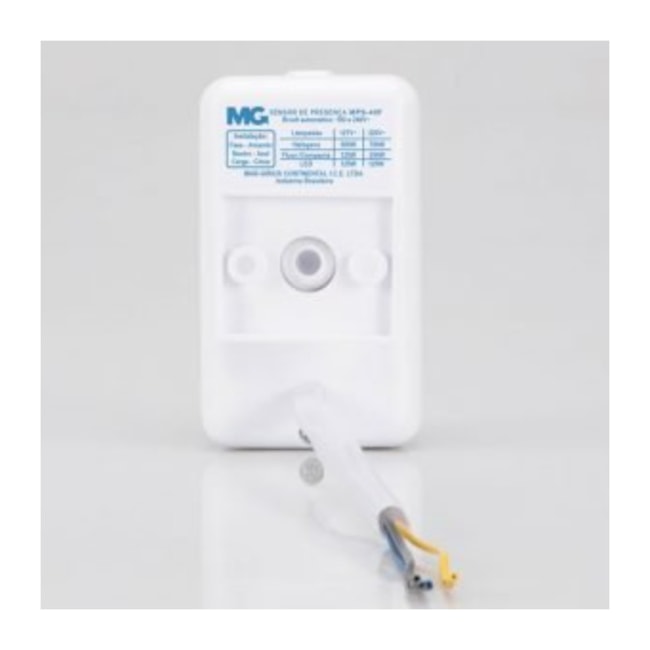 Sensor de Presença de Parede Sobrepor Bivolt Branco 10m MPS-40F MARGIRIUS-5b04dce8-6769-40ca-94ab-4e5881427ec5