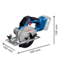 Serra Circular 5.1/2" 18V sem Bateria e sem Carregador GKS 18V-51 BARE BOSCH