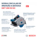 Serra Circular 5.1/2" 52mm 18V sem Bateria e sem Carregador com Maleta GKT 18V-52 GC BARE BOSCH