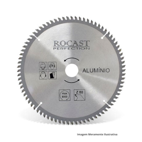 Serra Circular Metal Duro 250mm x 80 Dentes Alumínio 120,0001 ROCAST-561a8d10-0b88-4e30-821e-6e118afa65d8