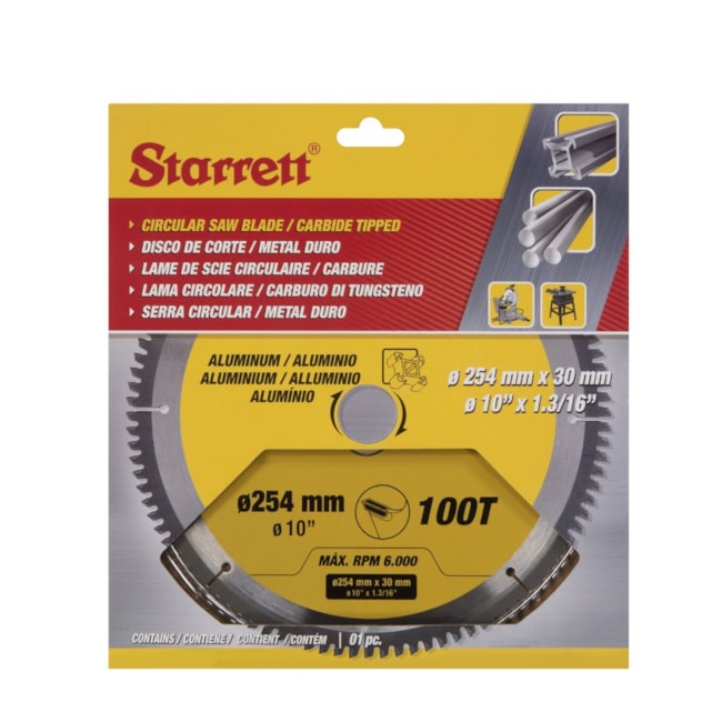 Serra Circular Metal Duro para Alumínio 305 x 30mm 100 Dentes CCS305-100DA STARRETT-56095f68-525f-4c69-be6c-58ba360d9c32