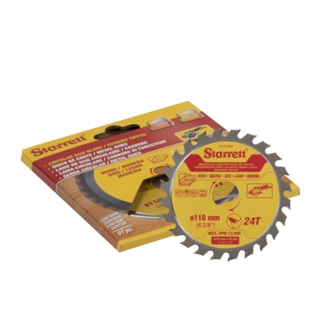 Serra Circular Metal Duro para Madeira 110 x 22mm 24 Dentes CCS110-24BW STARRETT-134d0a94-6afc-431e-812f-44dd659815cf