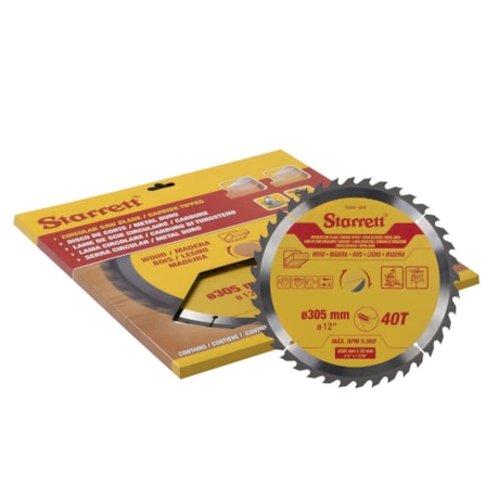 Serra Circular Metal Duro para Madeira 305 x 30mm 40 Dentes CCS305-40DW STARRETT-4a9d4a1a-ab4b-48d2-a3c8-9e5d316f1bf0