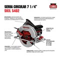 Serra Circular Profissional 7.1/4" 1400W 5402 SKIL