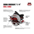 Serra Circular Profissional 7.1/4" 1400W com Bolsa e Disco 5402 SKIL 