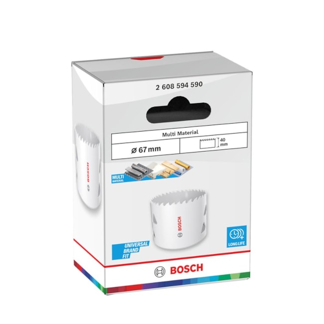 Serra Copo Bimetal 67mm / 2.5/8