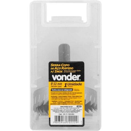 Serra Copo de Aço Rápido 53mm para Inox 3511100053 VONDER-af6c42bd-5aea-4df9-88b5-e6a61412b1f5