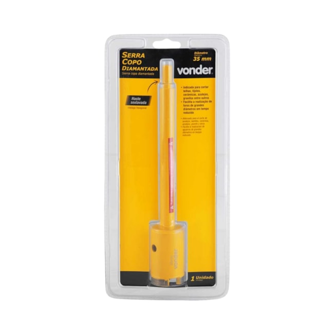 Serra Copo Diamantada 35mm com Haste 3617100035 VONDER-98fc6d6b-c19c-4a9f-afa6-68ab44b6f6f1