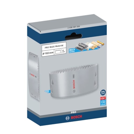 Serra Copo PRO Multi Material Cobalto 102mm 4