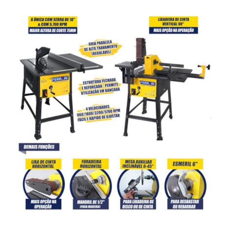 Serra de Bancada MultiFunção 1500W com Motor e Lixa MF-7/MF-TLM FERRARI-69c67bbe-965d-4a9e-83bb-df7646891999