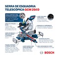Serra de Esquadria Telescópica 10" 1800W GCM 254D BOSCH