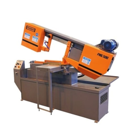 Serra Fita Horizontal 250mm Cabeçote Giratório NR12 220V FMG-500 FRANHO