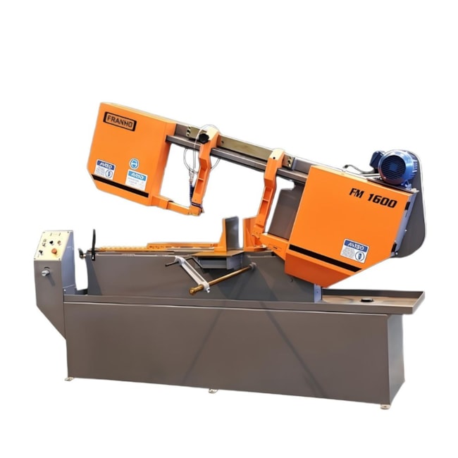 Serra Fita Horizontal 400mm Morsa Hidráulica 2,0CV NR12 Carenada 220V FM-1600HM FRANHO-a2f1048d-cee1-4982-8024-b2a4cfff7969