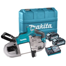 Serra Fita Portátil 127mm 40V com 2 Baterias 4.0Ah Carregador e Maleta PB002GM201 MAKITA