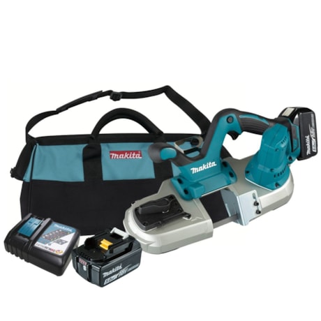 Serra Fita Portátil 64mm 18V com 2 Baterias 5.0Ah Carregador Bivolt e Maleta DPB182RTE MAKITA-dcd91041-2522-4c0f-9402-a30289d76eb9