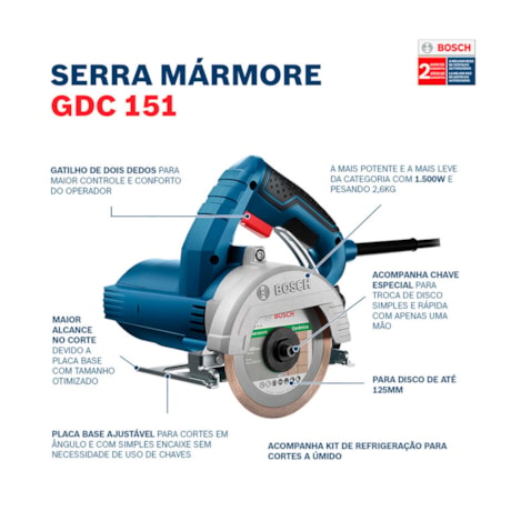 Serra Mármore 1500W com Disco e Maleta GDC 151 TITAN BOSCH-6ccddbe1-3366-49ca-87b0-2939f0ba9483