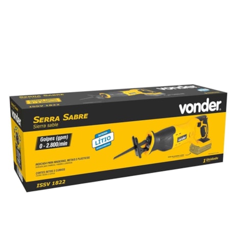 Serra Sabre 18V 2800GPM sem Bateria e sem Carregador ISSV 1822 VONDER-282d9abd-4b4a-48d9-ae89-da558d452312