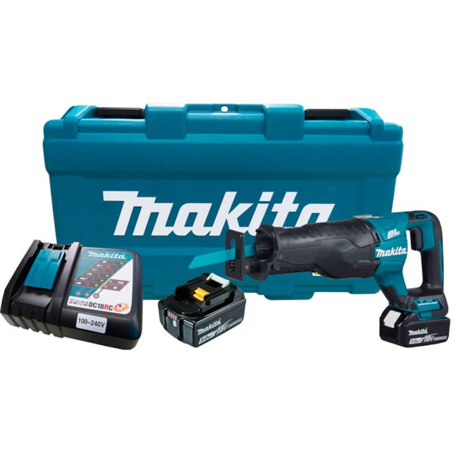 Serra Sabre 2 Baterias 18V Bivolt com Carregador e Maleta DJR187RTE MAKITA-09786553-1089-4366-80f4-c52924861313