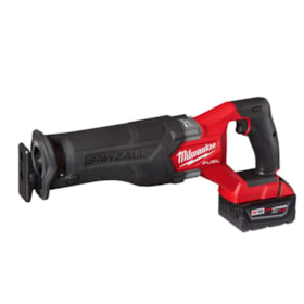 Serra Sabre 31,7mm 18V 3000GPM com 1 Bateria 5.0Ah Carregador Bivolt e Bolsa 2821-159N MILWAUKEE