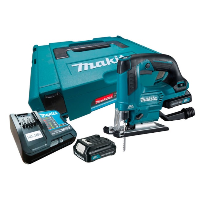 Serra Tico Tico 12V 90MM com 2 Baterias 2.0Ah Carregador 110V/220V e Maleta JV103DSAJ MAKITA-354c7e33-97a0-4f2e-ab9a-0a287aa8727b