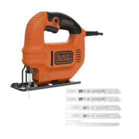 Serra Tico-Tico 65mm 420W KS501-BR + 5 Lâminas de Serra BLACK DECKER