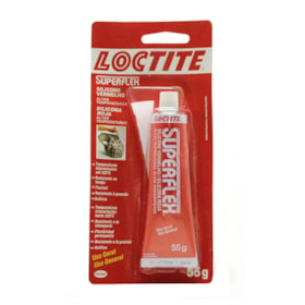 Silicone Acetico 55gr Alta Temperatura Vermelho SUPERFLEX 596 LOCTITE