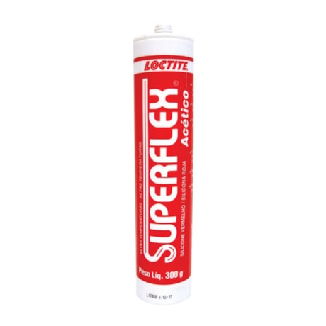 Silicone Acetico Alta Temperatura Vermelho 300 g SUPERFLEX LOCTITE