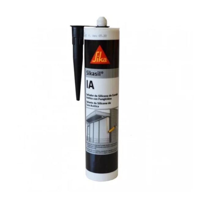 Silicone Acético Cinza Uso Geral 280ml SIKASIL IA SIKA -c8132b30-1505-4d3f-b08d-46bd6081c3ec