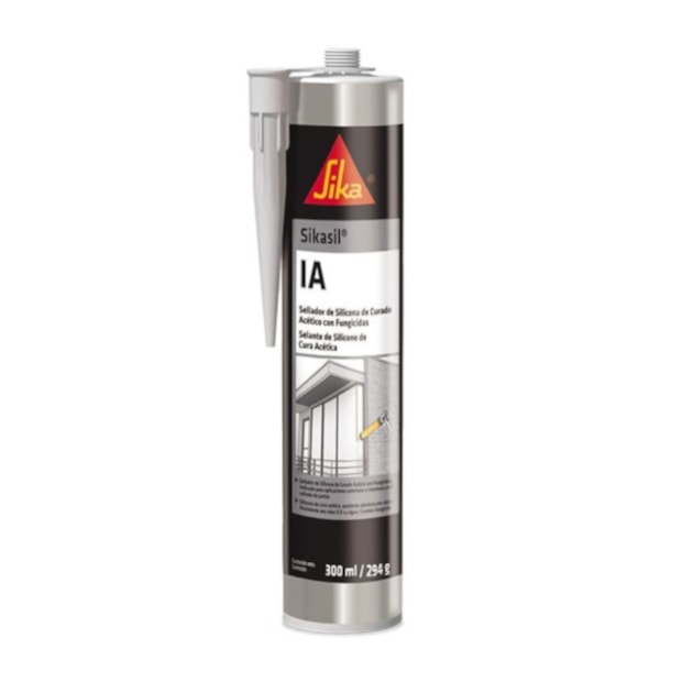 Silicone Acético de Uso Geral 280ML Branco SIKASIL IA SIKA-9ff5b468-19af-4591-b70b-a1ca88e22ab3