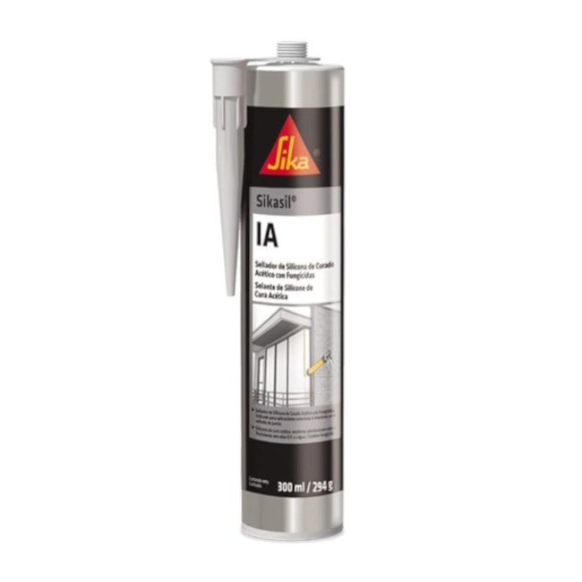 Silicone Acético de Uso Geral 280ML Branco SIKASIL IA SIKA-f67551a8-7228-4833-a028-5e16899e9f2b