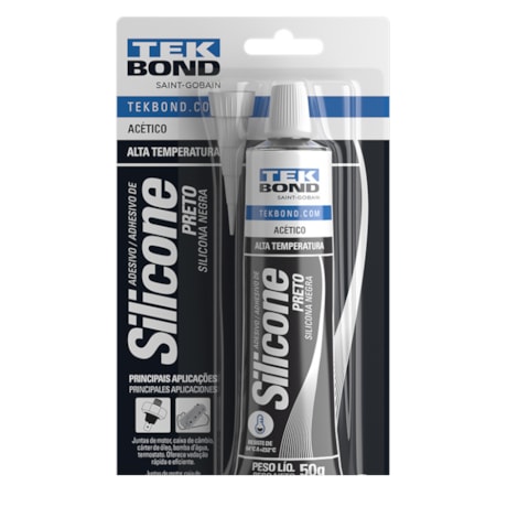 Silicone Acético para Alta Temperatura 50 Gramas Preto 22024001202 TEKBOND-91479b63-d236-4b6a-b751-9bdab111ff3d