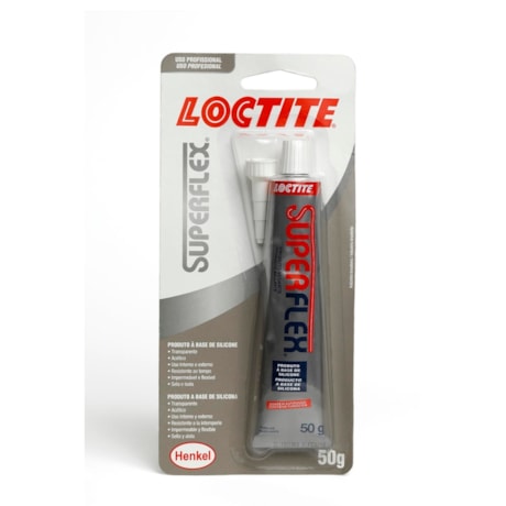 Silicone Acético Transparente 50g SUPERFLEX 585 LOCTITE