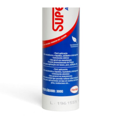 Silicone Vedante Acético Loctite Transparente 300g SUPERFLEX 595 LOCTITE-6e254ff3-81a7-4cb3-90ea-fbb777dbe8fe