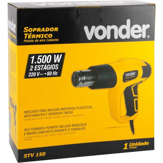 Soprador Térmico 1500W 300/500C 220V 6001015230 VONDER-c87c33de-c1e5-45f1-854f-aaf10c536b3e