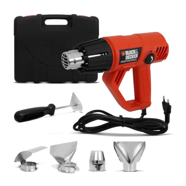 Soprador Térmico 1800W com 5 Acessórios e Maleta 220V HG2000K-B2 BLACK + DECKER-3900b32a-99af-4640-bfcb-6e0a9eef5277