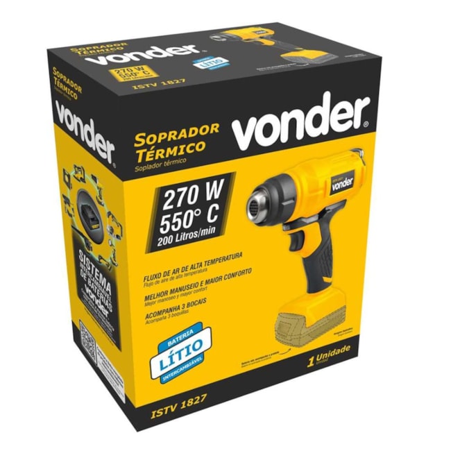 Soprador Térmico 18V 550C sem Bateria e sem Carregador ISTV 1827 VONDER-1a81fa08-bc62-43bf-ac04-da2ede9eb707