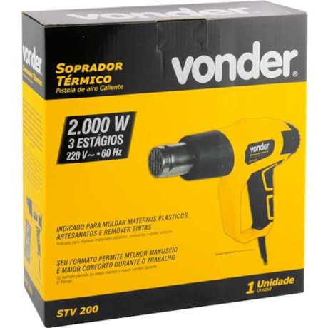 Soprador Térmico 2000W 350/550C 220V 6001020230 VONDER-d1ba9830-1823-4a44-93d7-e456835007e1