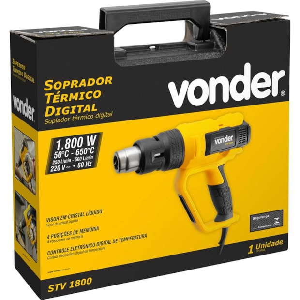 Soprador Térmico Digital 1.800W 220V STV 1800 VONDER-f15a81ce-cbd4-40d3-948a-0d3b7e26a980