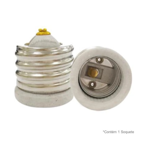 Soquete Adaptador E40 para E27 4A 250V em Porcelana MT2423 DECORLUX-42042731-7292-489f-aaa8-b80ded23de07