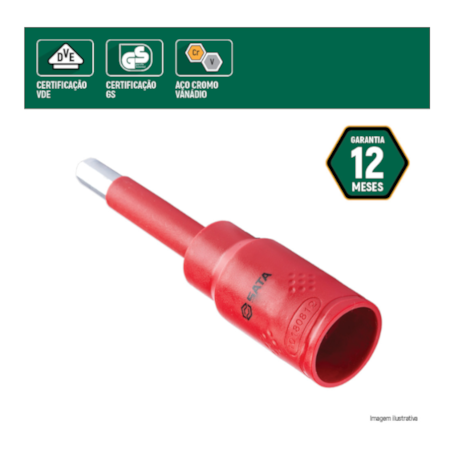 Soquete Bit Hexagonal Isolado 5MM 1/2 Isolado 1000 VDE ST24405IEC SATA-f766ab01-388c-4131-a8a1-deb2eadd0020