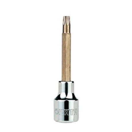 Soquete Bits Torx Longo T20 x 100mm Encaixe 1/2