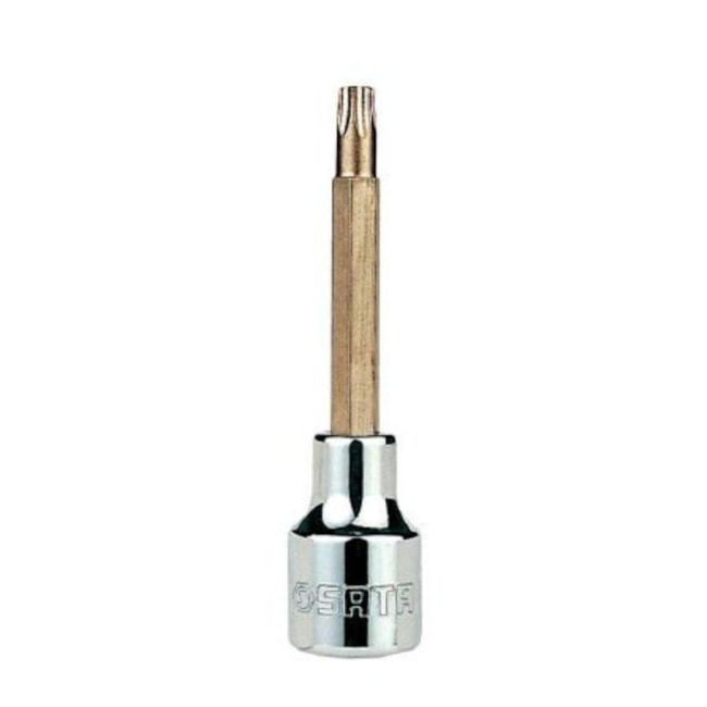 Soquete Bits Torx Longo T20 x 100mm Encaixe 1/2