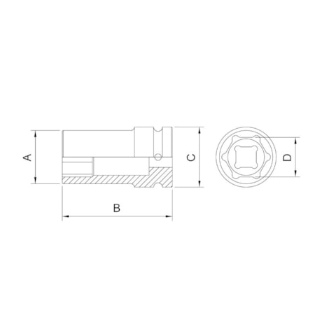 Soquete de Impacto 20mm 1/2'' 44885/120 TRAMONTINA PRO-d3950a78-1bea-401a-be35-5e85613b231b